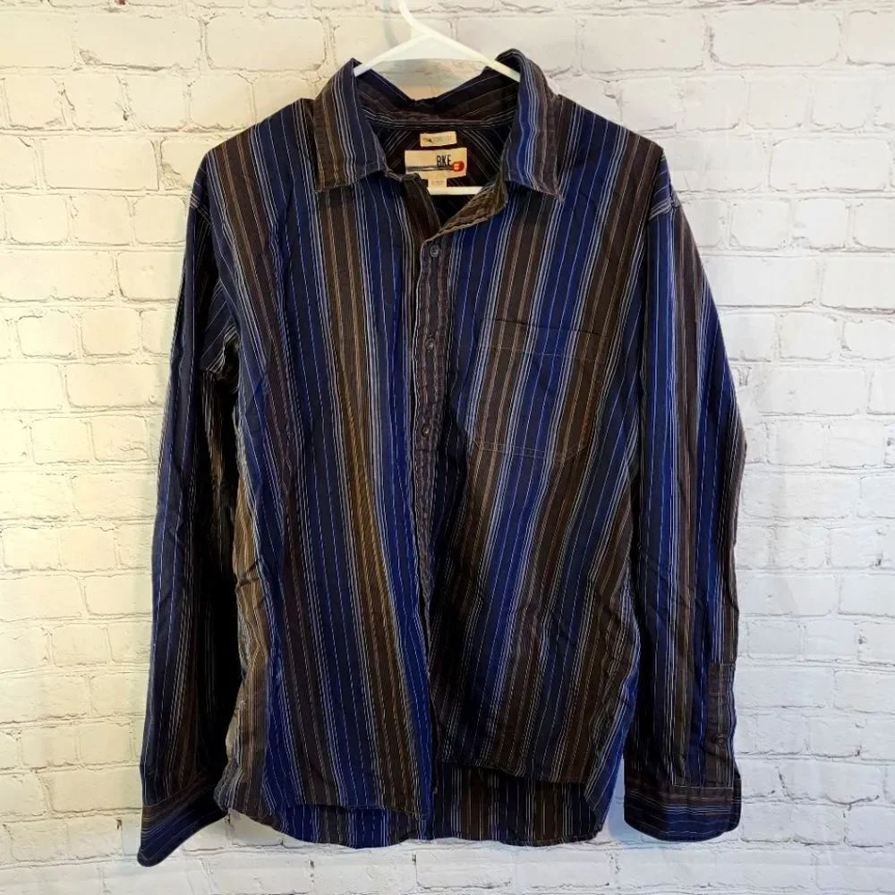 Men's BKE "Contour Fit" longsleeve button down shirt, size large